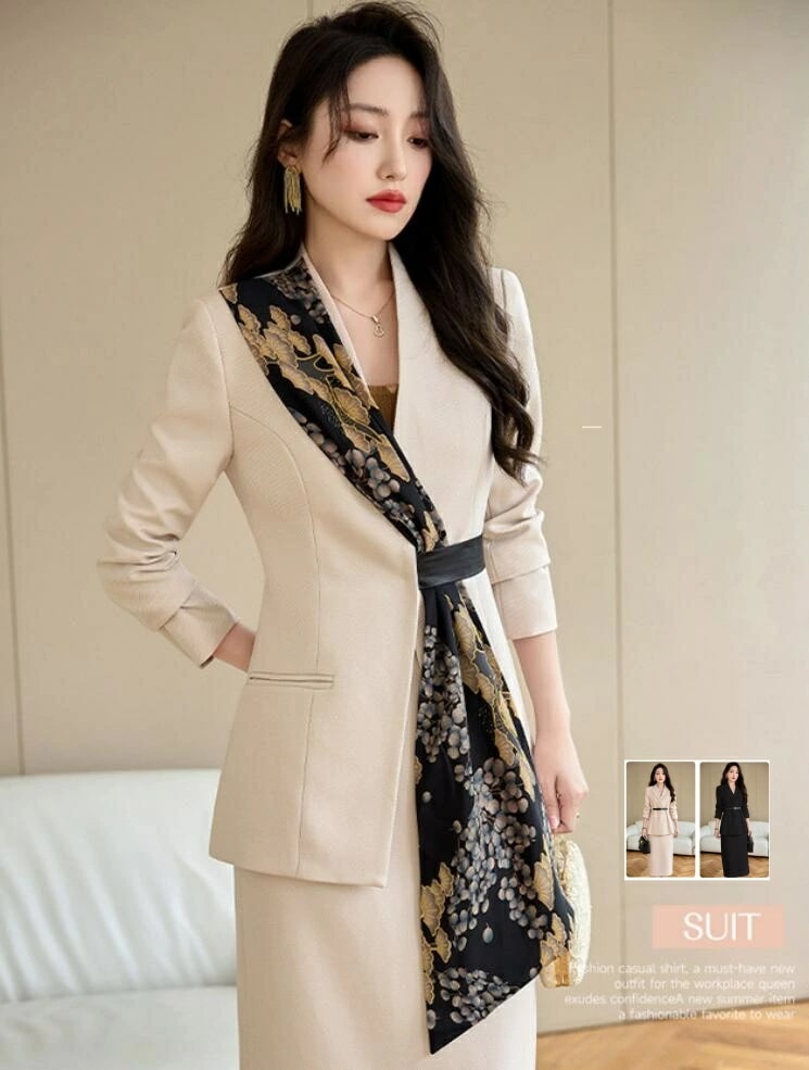 レディーススーツ セットアップ 高級感 秋冬 新着 エレガント 上品 きれいめ ２点セット 上下セット ジャケット＋スカート ２色 セレモニースーツ 通勤 ビジネス フォーマル オフィス 宴会 お呼ば