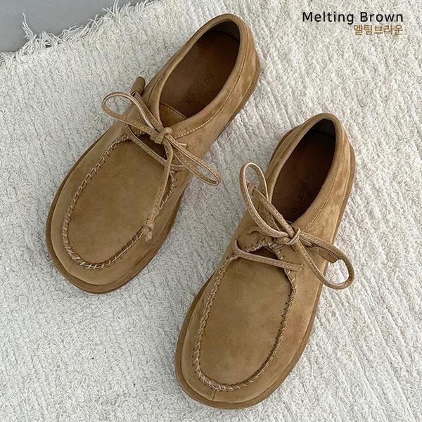 レディース秋ローファースエードモカシンKR31