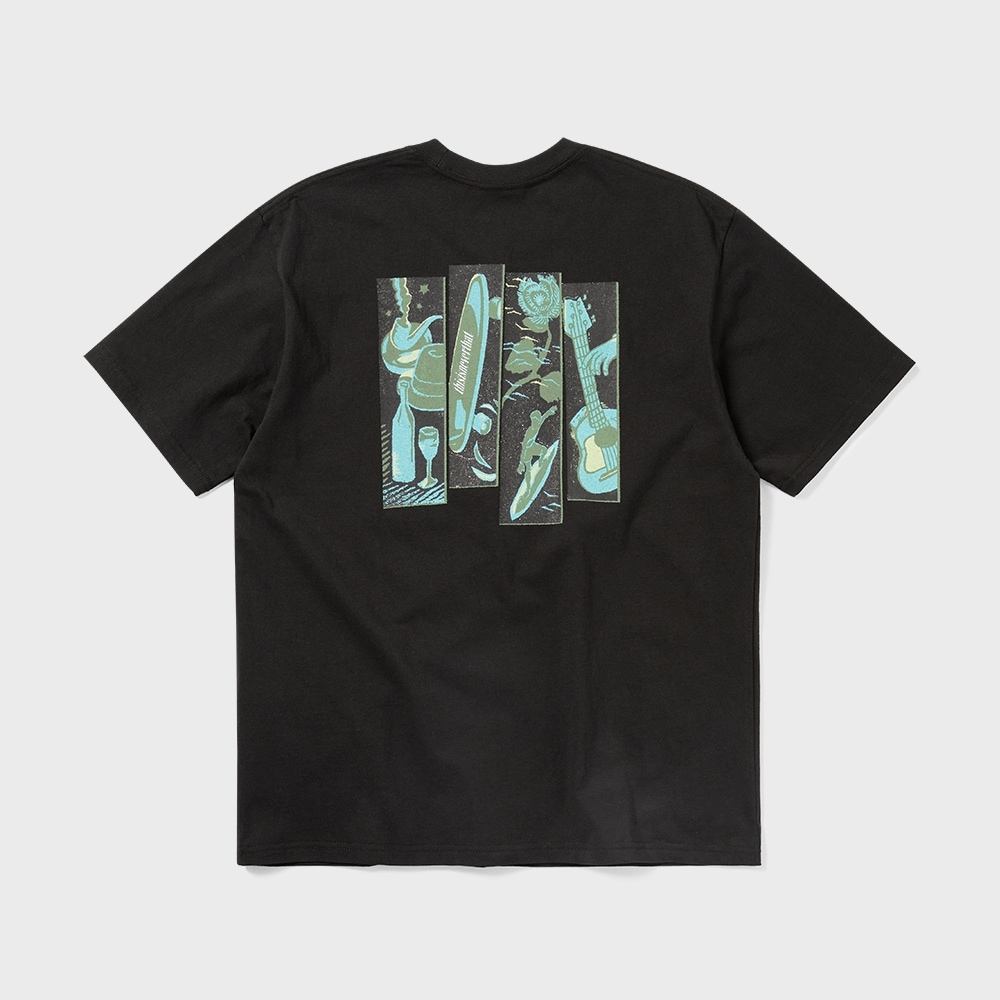 ディスイズネバーザット 4パネルTシャツオフブラック