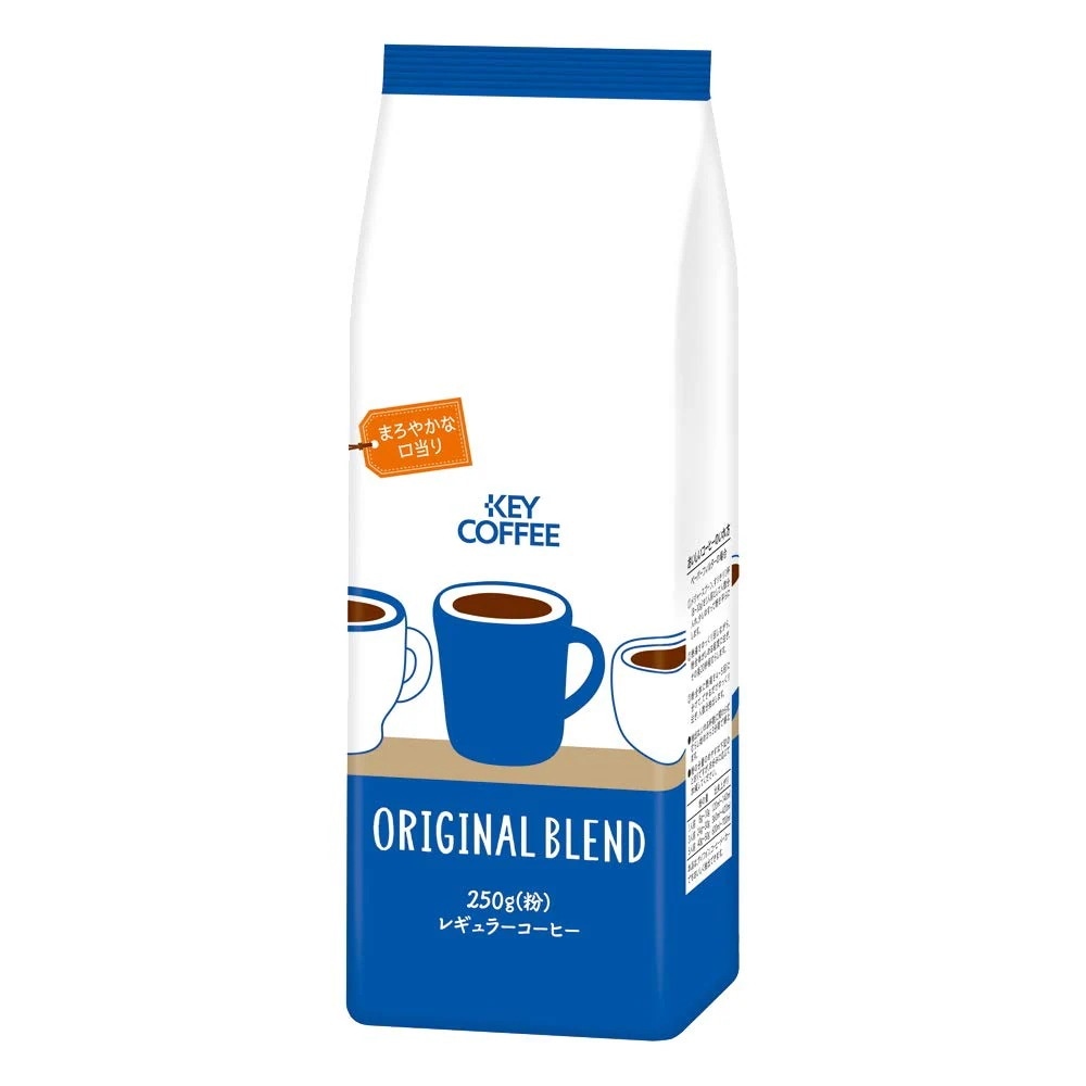 キーコーヒー オリジナルブレンド 袋 250g ×4袋 レギュラー(粉)