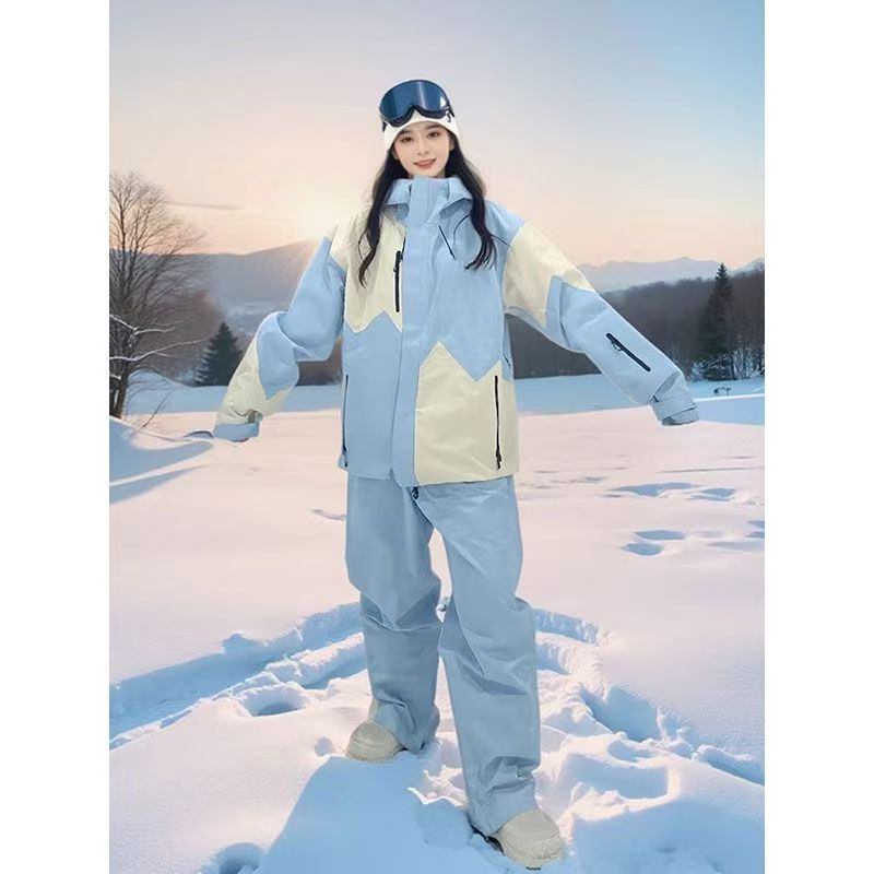 スノーボードウェア 2024 2025 上下セット レディース メンズ ジャケット アウター パンツ スウェット スノボー スキーウェア スノボウェア 韓国風