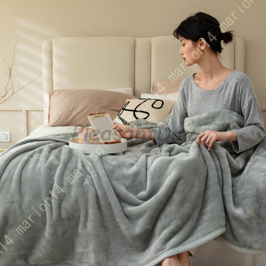 ブランケット アウトドア 大判 発熱二枚合わせ毛布 柔らかい ウォーム 掛け布団 肌に優しい あったか布団 厚手 洗濯機で洗える 冷え対策 自家用 寝具 多用途