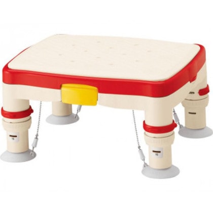 安寿 高さ調節付浴槽台R「かるぴったん標準 すべり止めシートタイプ 536-480 レッド 229862 S0338