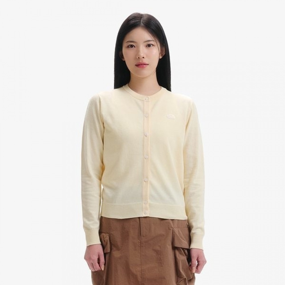 [ノースフェイス公式] NJ5SR31B ウィメンズホリデーカーディガン_ライトイエロー