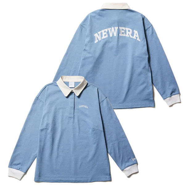 ニューエラ NEW ERA ゴルフ Women 長袖 ラグビーシャツ ヘビーウェイト ソリッド スレート 14326360 レディース