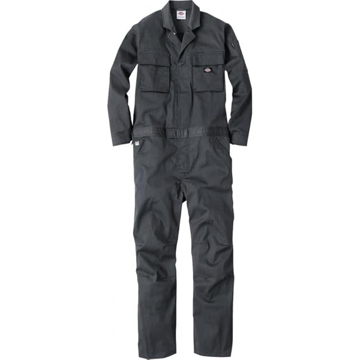 コーコス ディッキーズ Dickies T/Cストレッチツナギ L モクグレー LD-766 作業服 作業着 長袖 メンズ レディース つなぎ 作業衣料