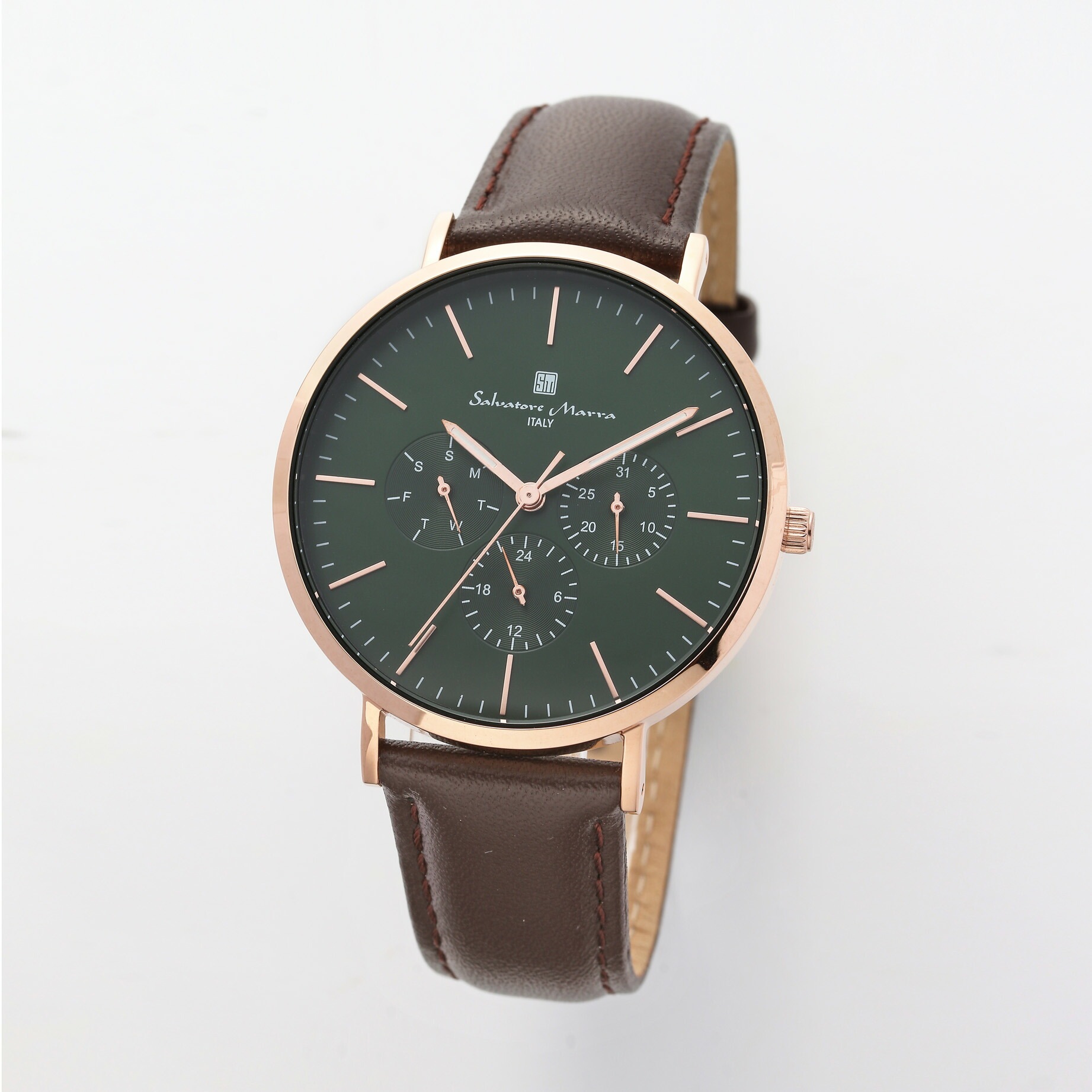Salvatore Marra サルバトーレマーラ腕時計　マルチファンクション　SM22102-PGGR