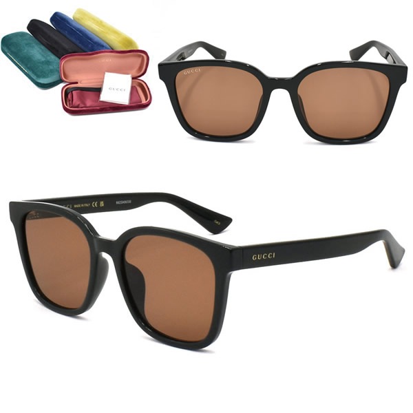 サングラス GG1346SK-005 サングラス アジアンフィット メンズ レディース ユニセックス グレー ブラウン