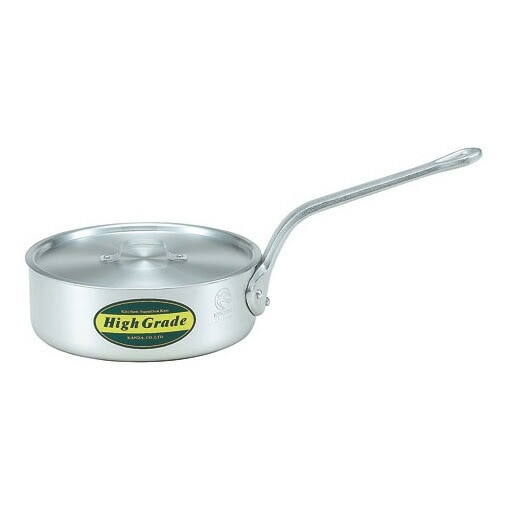 カンダ ハイグレード アルミ浅型片手鍋 21cm（2.5L）