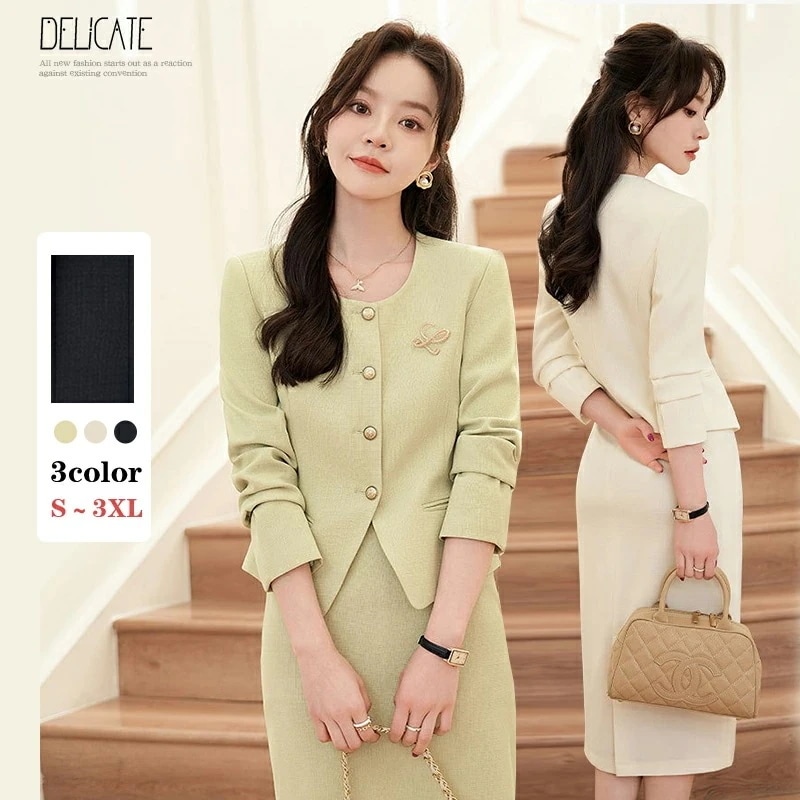 母の日洗える 入学式 白 スーツ ママ レディース ビジネス スーツ ミセス フォーマル スーツ セレモニー スーツ オフィス セットアップ ジャケット スカート カジュアル 50代 40代 30代