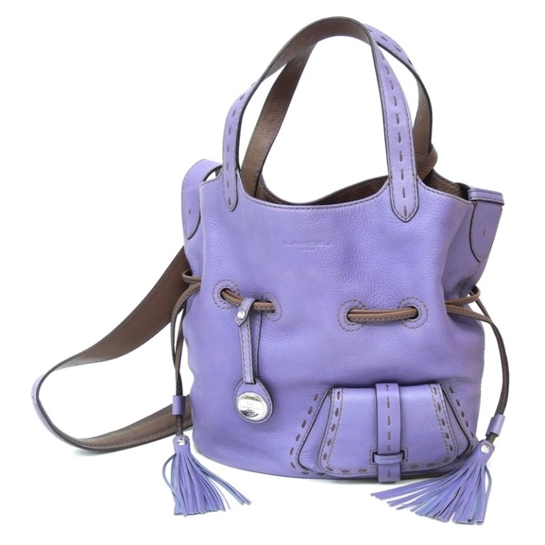 ﾗﾝｾﾙ LANCEL ｼｮﾙﾀﾞｰﾊﾞｯｸﾞ 2WAY ﾗﾍﾞﾝﾀﾞｰ ﾌﾞﾗｳﾝ 【中古】(43250)