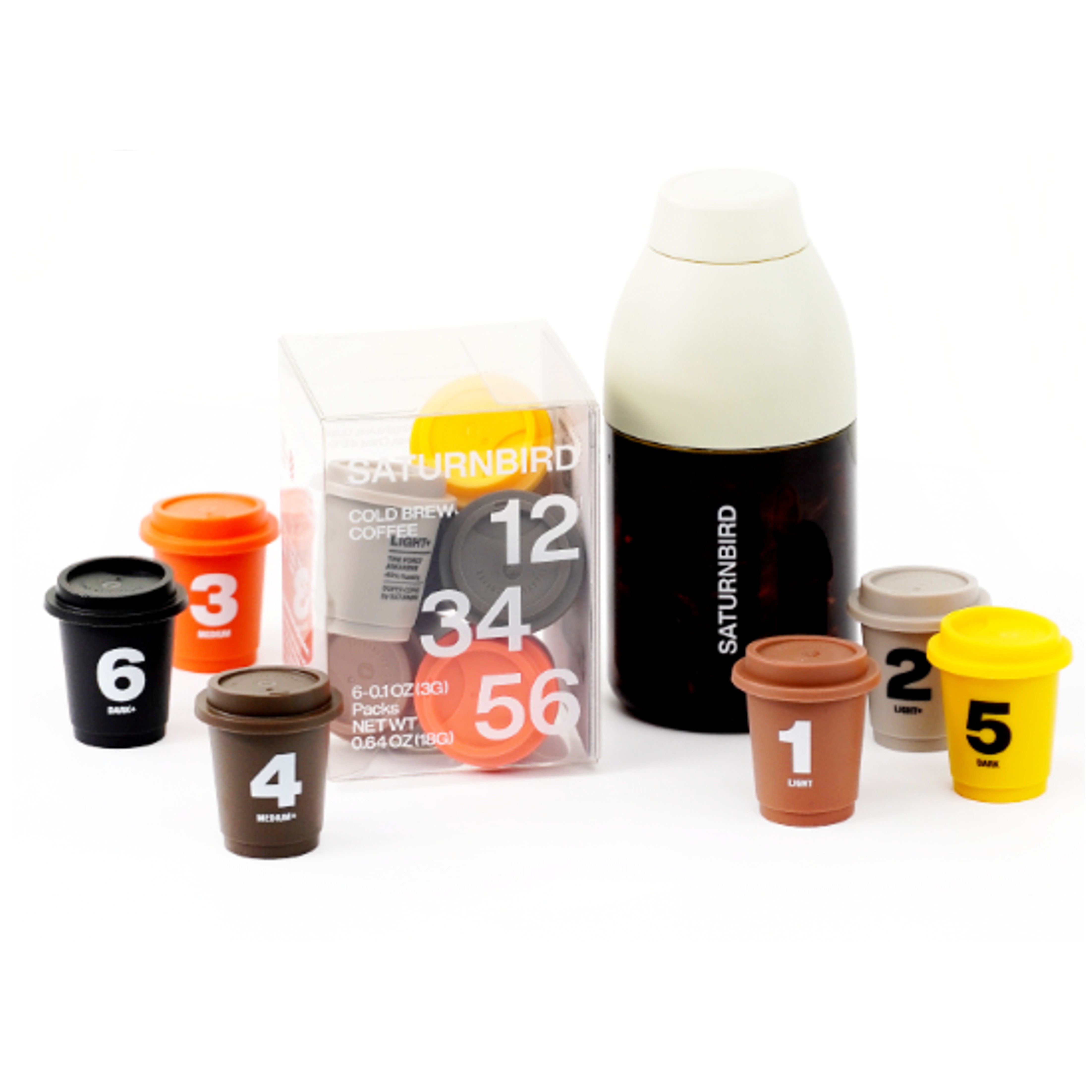 SATURNBIRD COFFEE コールドブリュー コーヒーボトル スターターキット（6種混合+ブルーイングボトル）