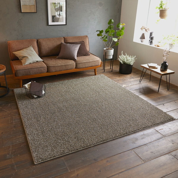 スミノエ ラグ ルネ 190×190cm オリーブ 防炎 13139886-68-190190 メーカー直送