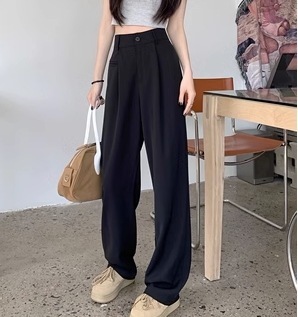 レディース パンツ ボトムス ストレートパンツ ワイドパンツ スーツパンツ ロング フルレングス スリム ハイウエスト かわいい きれいめ シンプル カジュアル こなれ感 ラフ フォーマル ナチュラル