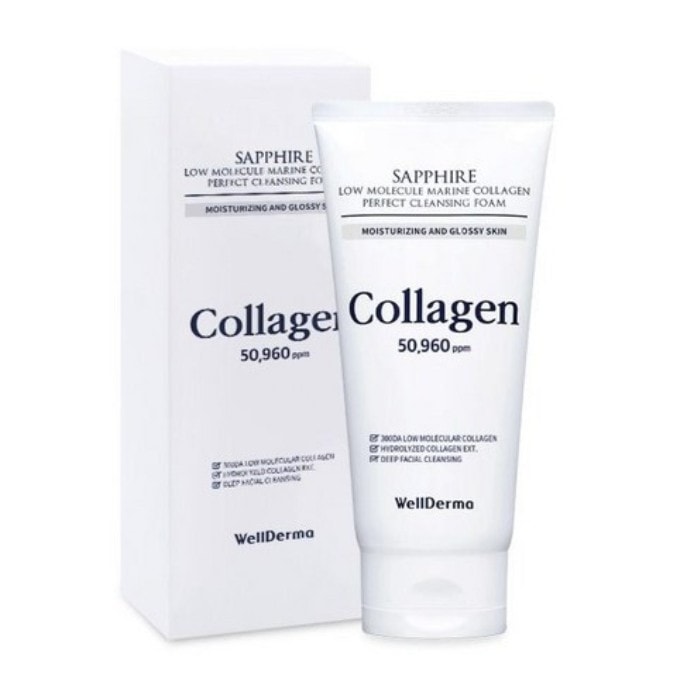 サファイア 低分子マリンコラーゲン パーフェクトクレンジングフォーム 150g × 2本セット