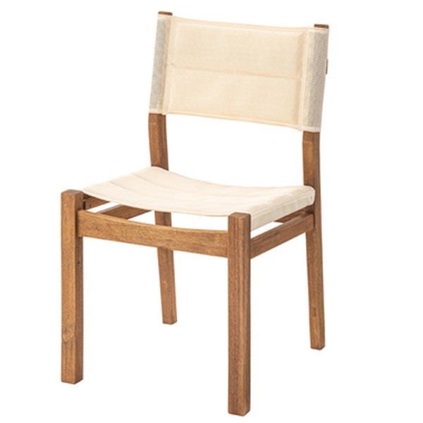 超美品の ダイニングチェア/食卓椅子 [ホワイト] 幅47cm 木製 アカシア材 取っ手付き 軽量 椅子