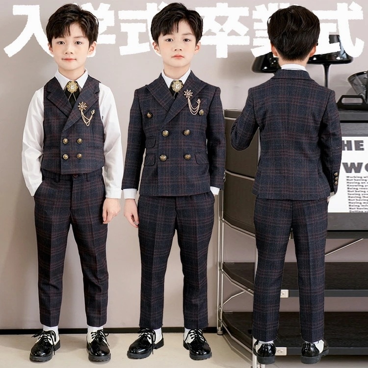 小学校卒業式 男の子 スーツ おしゃれ 韓国 ゆったりサイズ ウエストゴム 七五三 お受験 入学式 卒園式 結婚式 発表会 演奏会 スーツ 男の子 卒業式 スーツ 小学生 キッズ スーツ フォーマル
