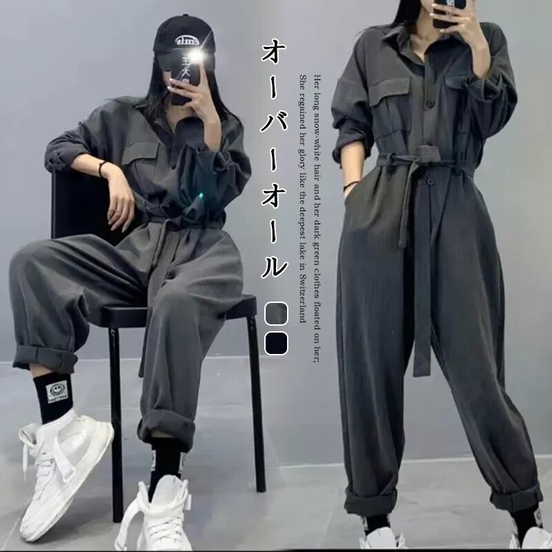 2022 サスペンダー付き パンツ レディース オールインワン Y244