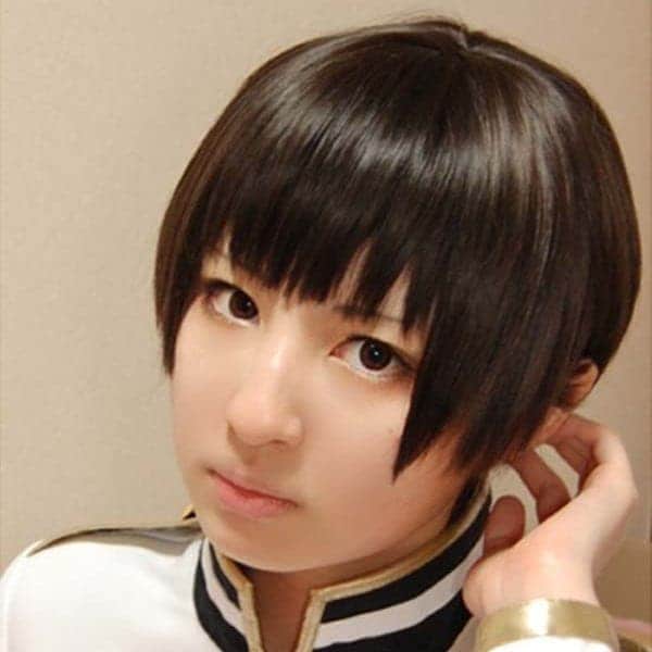 Qoo10] ヘタリア 本田菊 風 コスプレウィッグ