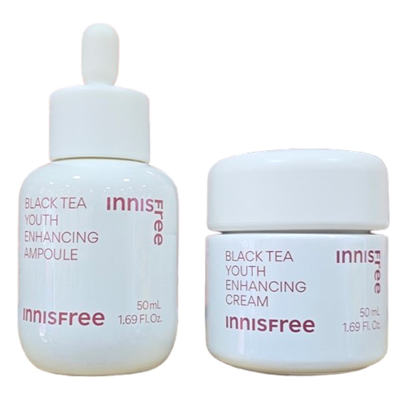 ブラックティ ユース エンハンシング アンプル50ml＋クリーム50ml セット / 美容液 フェイスクリーム スキンケア デイリーケア 保湿 セット