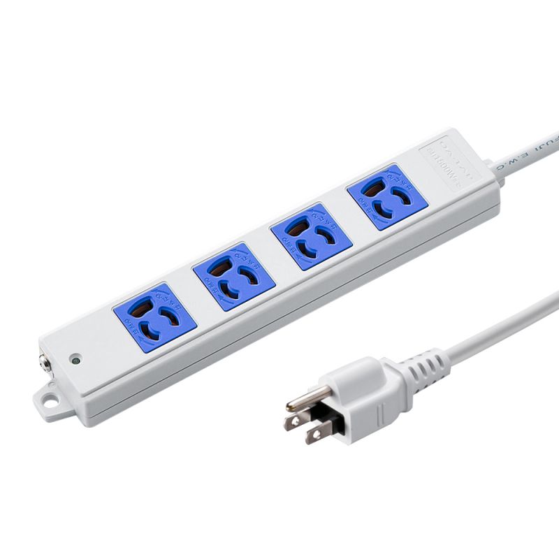 （まとめ買い）工事物件タップ 3P 4個口 3m ブルー TAP-K4-3BL [x3]