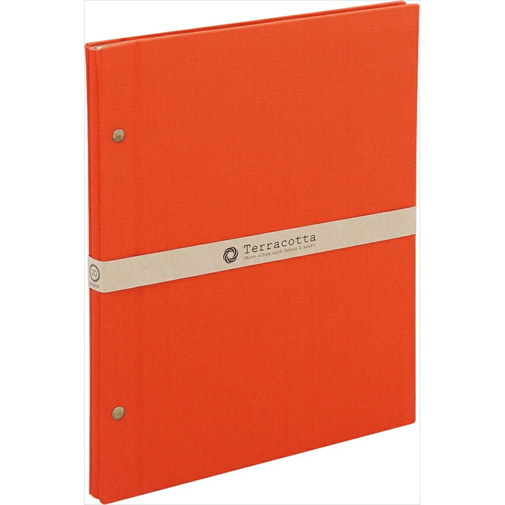 （まとめ買い）テラコッタ 外ビス式アルバム A4 プラコート台紙（クラフト） レッド TER-A4F-160-R [x3]