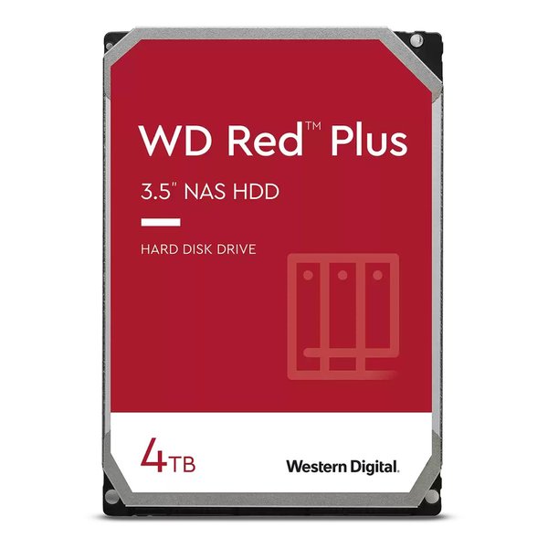 WD 4TB HDD Red Plus NAS ハードディスクドライブ 3.5 WD40EFPX