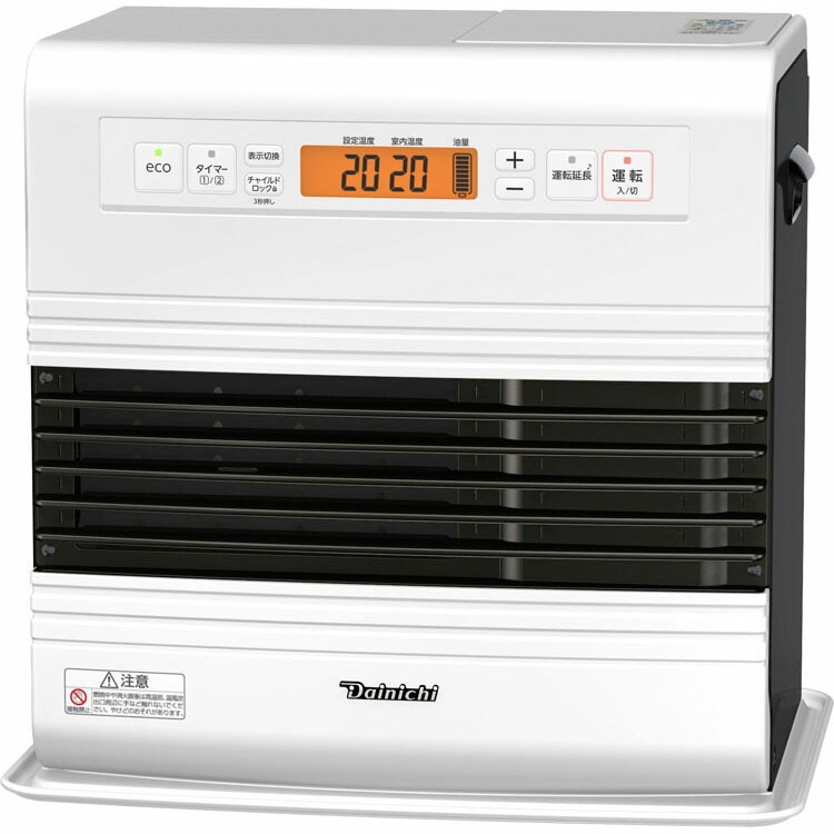 ファンヒーター スピード着火 日本製 石油ファンヒーター GRタイプ スノーホワイト(W) FW-4724GR ダイニチ　メガ割