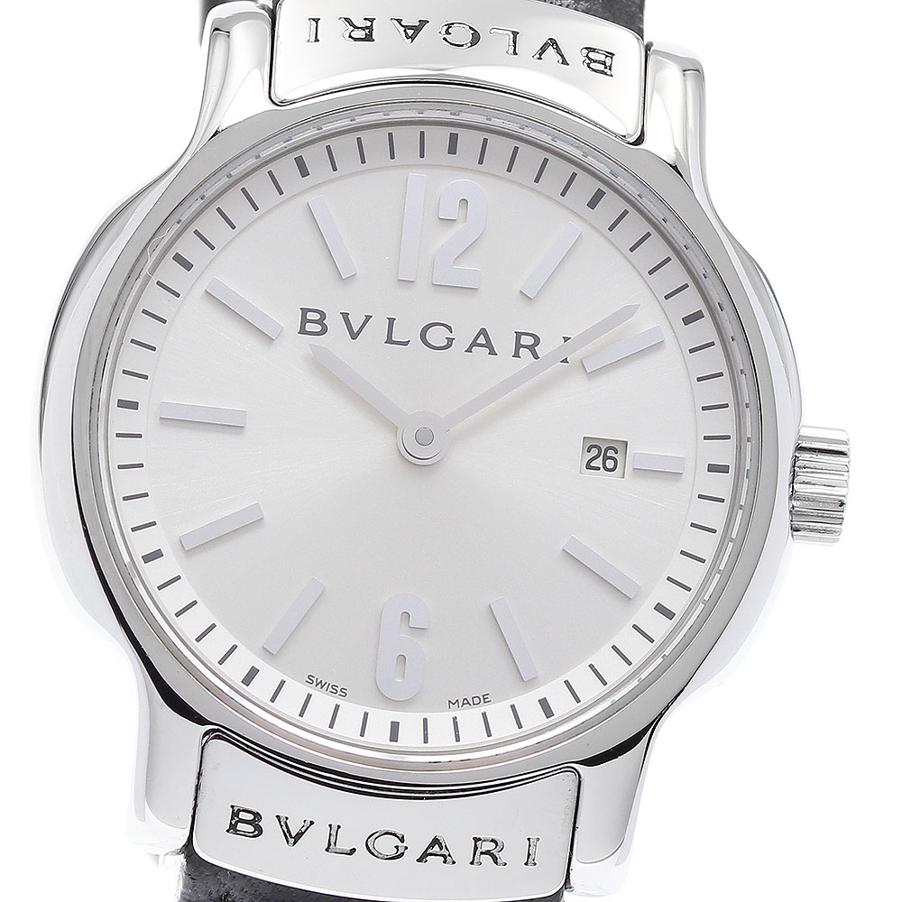 ブルガリ BVLGARI ST29S ソロテンポ デイト クォーツ レディース 美品 箱・保証書付き_892539【中古】