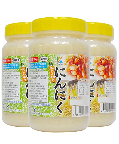 九州ファーム みじん切りにんにく(有塩)1kg 3個