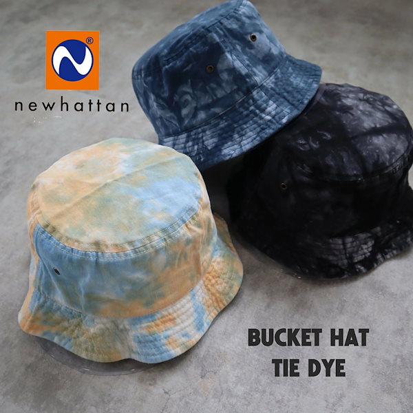 Qoo10] ニューハッタン タイダイ柄 バケットハット BUCKET