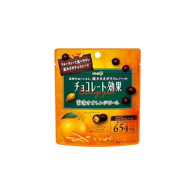 他サイト： 明治 チョコレート効果カカオ72%蜜漬けオレンジピールパウチ 34g10袋の商品画像