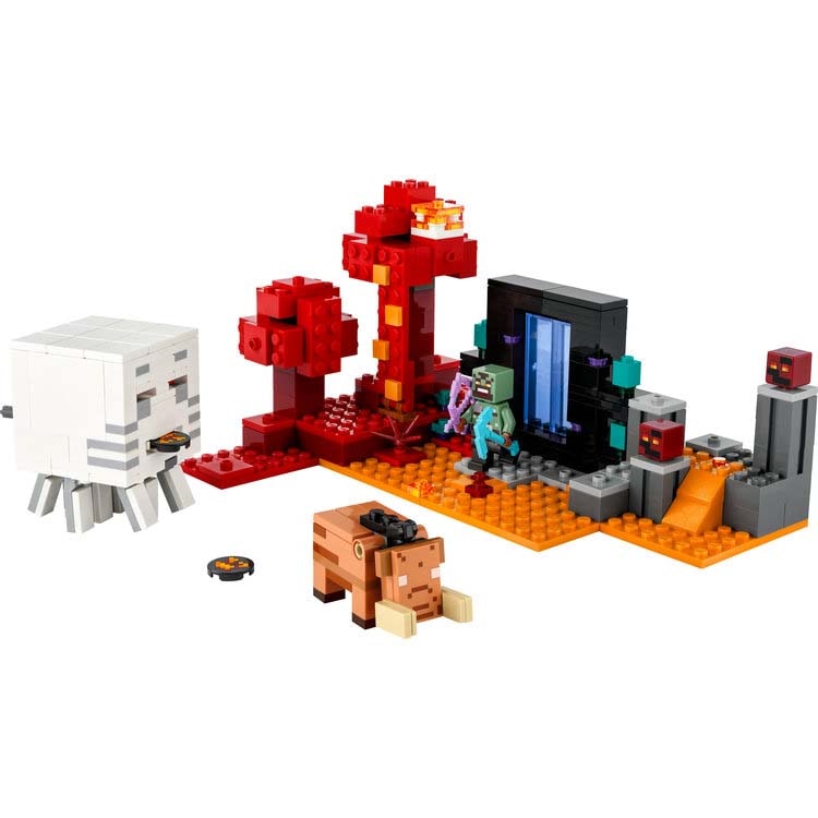 レゴジャパン レゴ(R)マインクラフト ネザーポータルの戦い【21255】 レゴ21255ネザーポータルノタタ