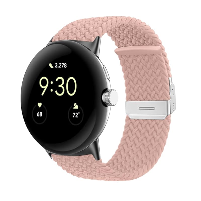 [LuFiYa] バンド For Google Pixel Watch 2/Google Pixel Watch 対応 時計バンド バンド ナイロン スポーツバンド 編組バンド 伸縮性 速乾性 交換ベ
