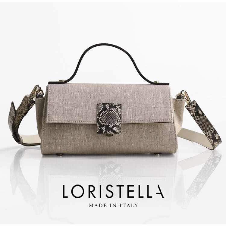 [LORISTELLA]牛革レザーハンドバッグ