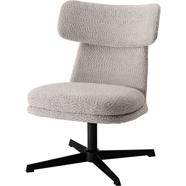 ラウンジチェア ライトグレー （約W55×D68×H80×SH40cm） 組立式 17,760円