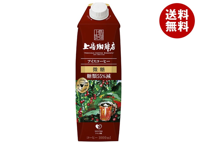 UCC 上島珈琲店 アイスコーヒー 微糖 1000ml紙パック×12本入