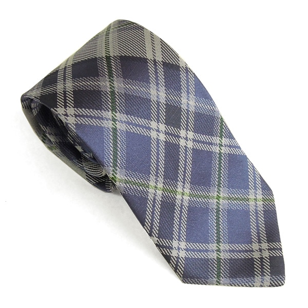 Vivienne Westwood W001D-K403 ヴィヴィアン ウエストウッド シルク100％ジャガード ネクタイ ライトブルー タータンチェック 専用ギフトパッケージ