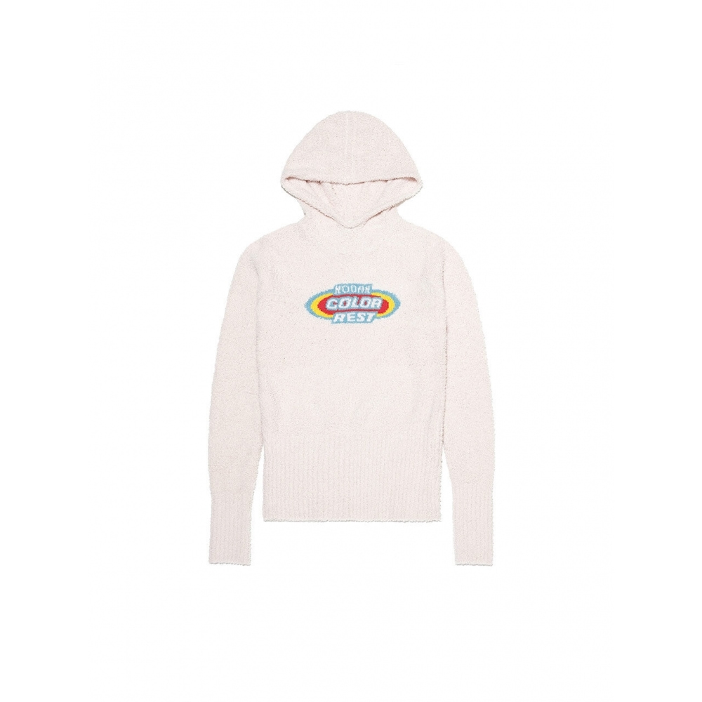 コダックアパレルカラースリムニットパーカー女性用アイボリー