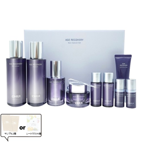 【エイジングケア4点セット】エイジリカバリー スキンソフナー150ml＋エマルジョン140ml＋クリーム25ml＋エッセンス25ml＋豪華ミニサイズ付き韓国スキンケア・保湿・ハリ・弾力ケア 8,384円