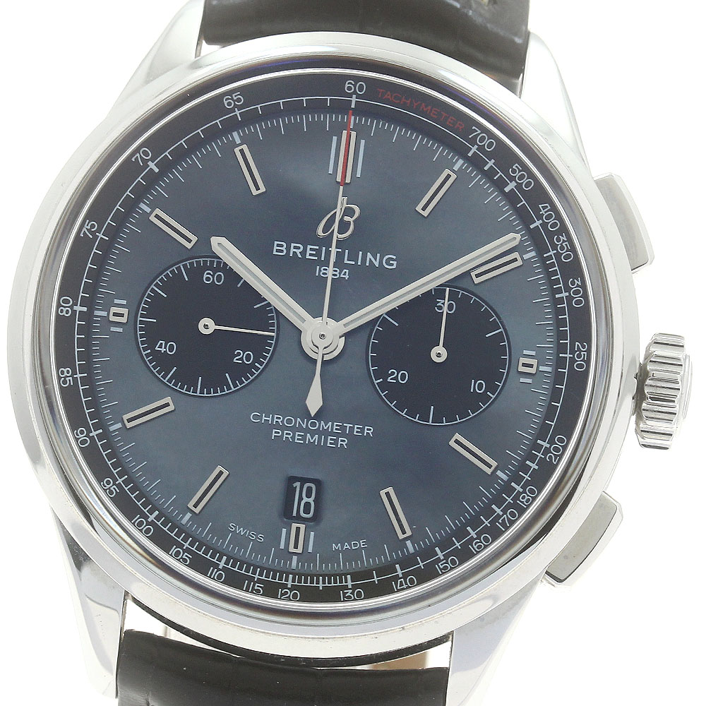 ブライトリング BREITLING AB0118 プレミエ B01 日本限定200本 クロノグラフ 自動巻き メンズ 良品 内箱・保証書付き_879803【中古】