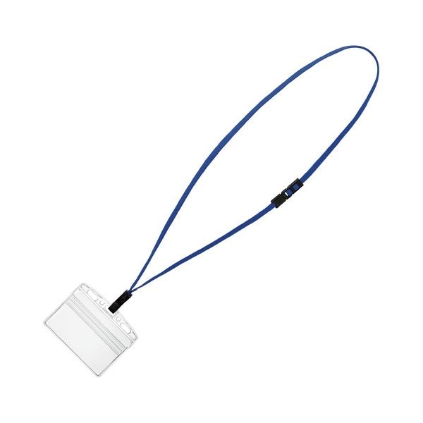 (まとめ) コクヨ 吊り下げ名札セット(カードプロテクトタイプ・チャック式)(アイドプラス) 青 ナフ-SP180B 1セット(10個) (×3セット)