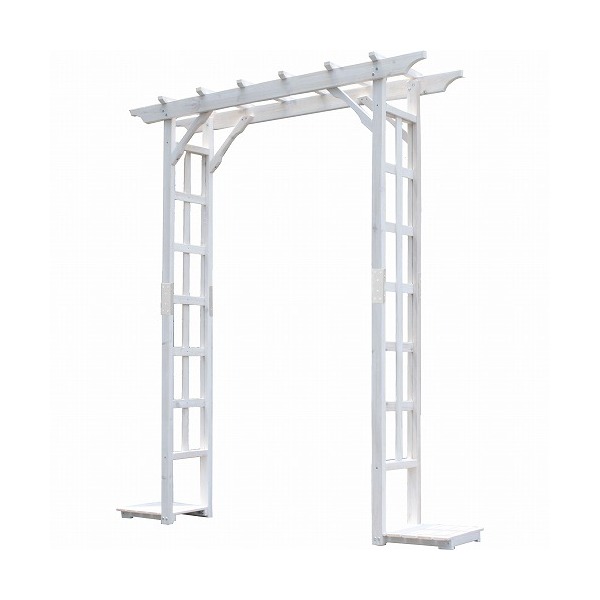 住まいスタイル 天然木パーゴラアーチ ホワイト BP-R200WHT メーカー直送 14,285円