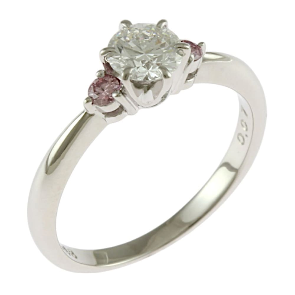 リング 指輪 10号 Pt900プラチナ ダイヤモンド 0.48ct ダイヤモンド 0.07ct 中古 美品