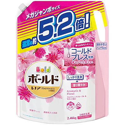 他サイト： ボールド 洗濯洗剤 液体 アロマティックフローラル&サボン 詰め替え 2,460g[大容量]の商品画像
