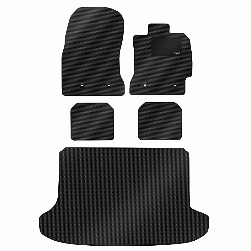 [防水マット]スバル BRZ ZC6 フロアマット + トランクマット(ラゲッジマット) [カーボン柄]