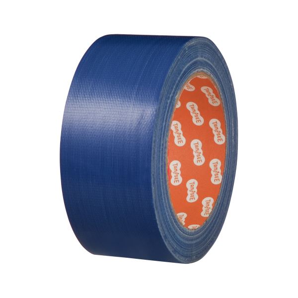 (まとめ) TANOSEE 布テープ（カラー） 50mm×25m 青 1巻 (×30セット)