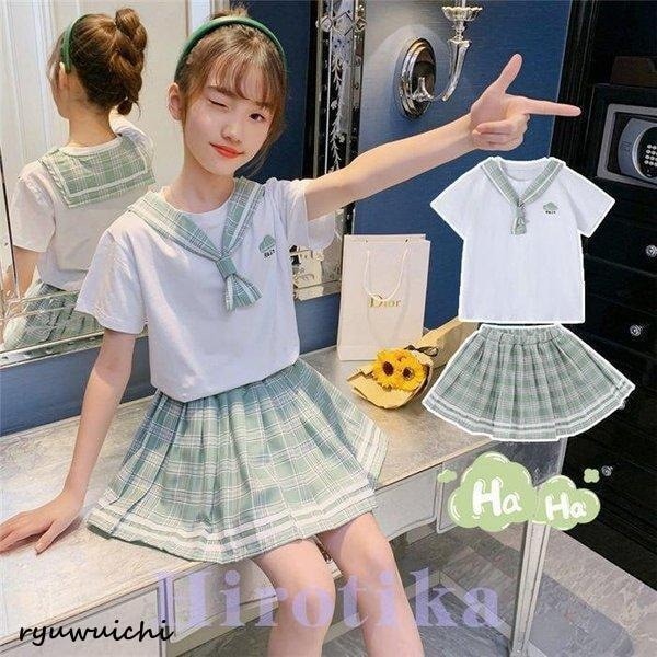 セットアップ キッズ 女の子 半袖 2点セット 上下セット Tシャツ 薄手 ハーフパンツ カジュアル子供服