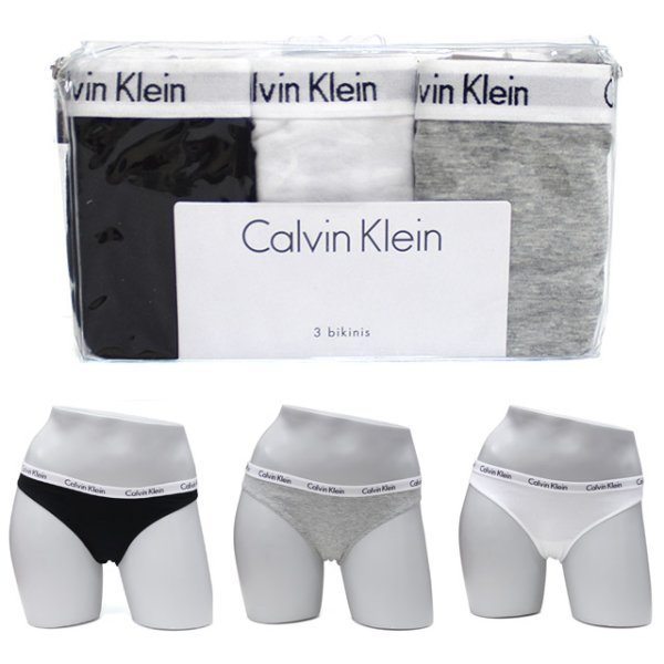 CK レディース 三角パンツ QD3588 3PACK