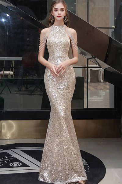 ロングドレス 演奏会用 新しい パーティードレス 高貴 気質 フリンジ 魚の尾 ロングタイプ 気質 ファッション やさしい 誕生日の宴 成人式 ドレスメガ割カラコンサンダル f Yt ハニーズ